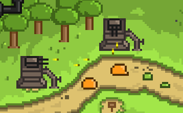 Gun turrets (Steam-powered of course  :D )